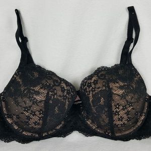 36B Victoria's Secret Black Lace Demi Bra